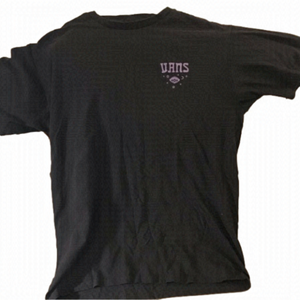 Vans T-shirt. Women’s size medium. Black with purple graphic on back.